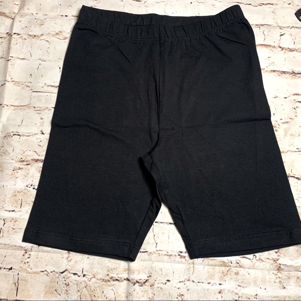 Black biker shorts cotton blend - Picture 2 of 5